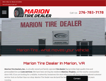 Tablet Screenshot of mariontiredealer.com